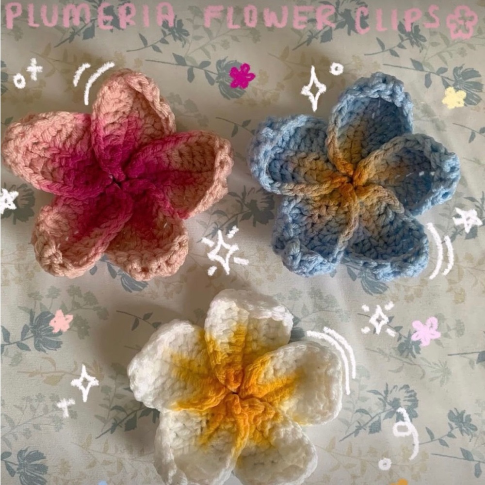 Crochet Plumeria Flower